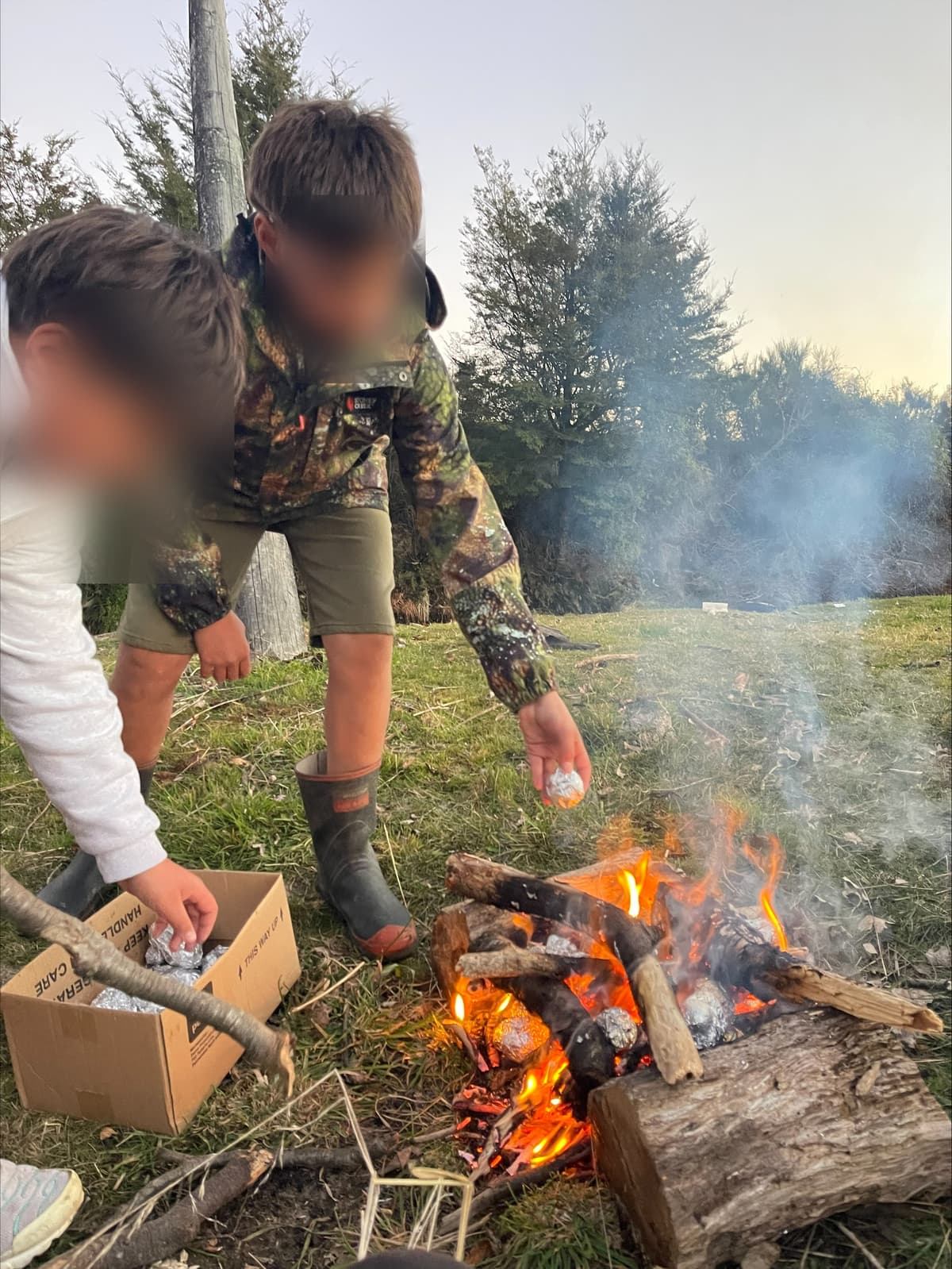 taters on the fire